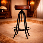 contemporary-rich-grey-velvet-bar-stools-with-matte-black-base