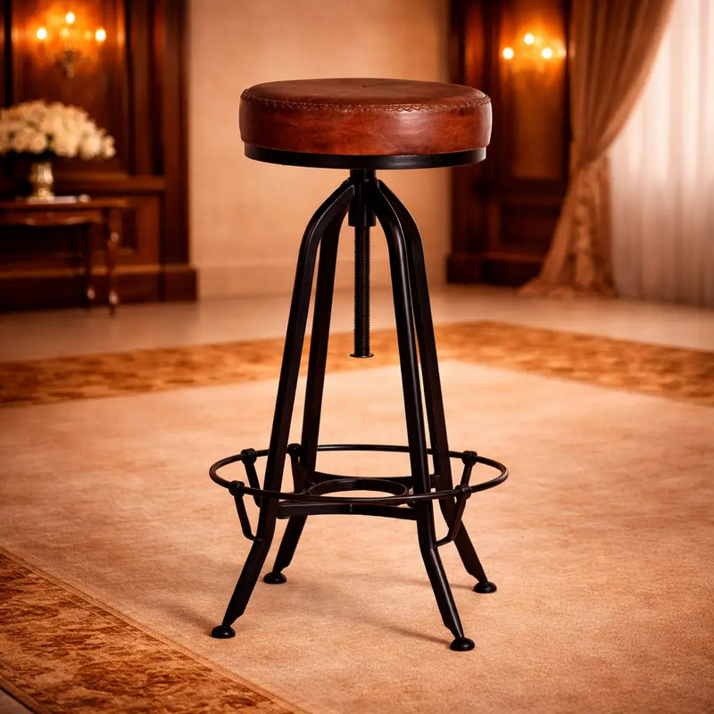contemporary-rich-grey-velvet-bar-stools-with-matte-black-base
