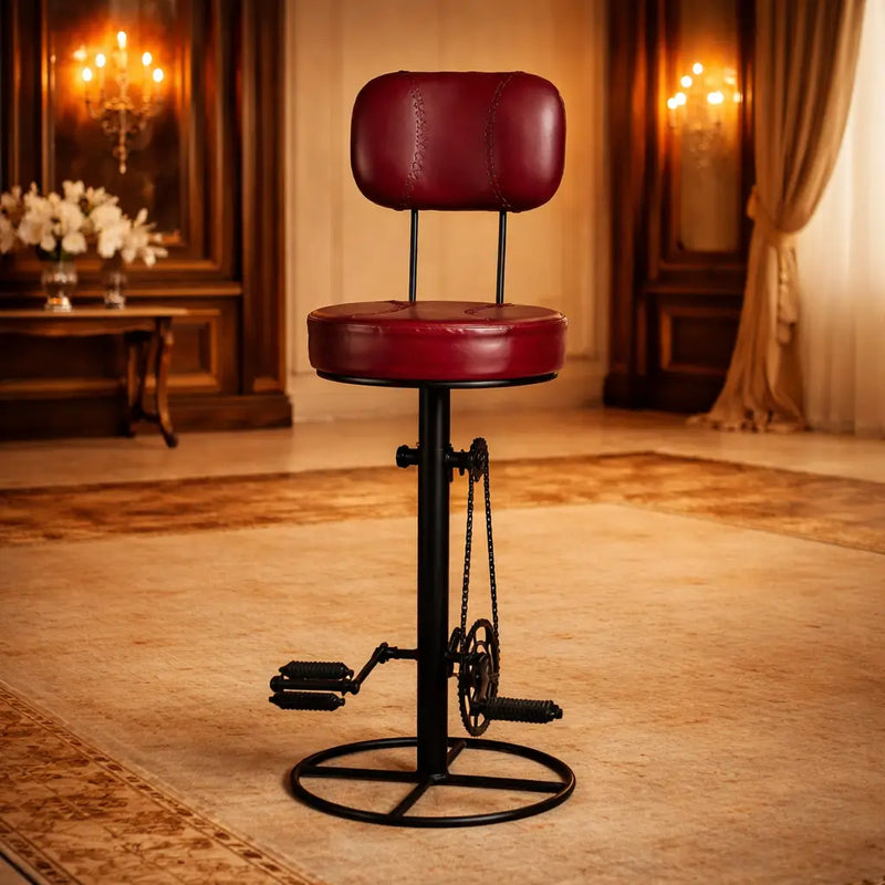 contemporary-rich-grey-velvet-bar-stools-with-matte-black-base