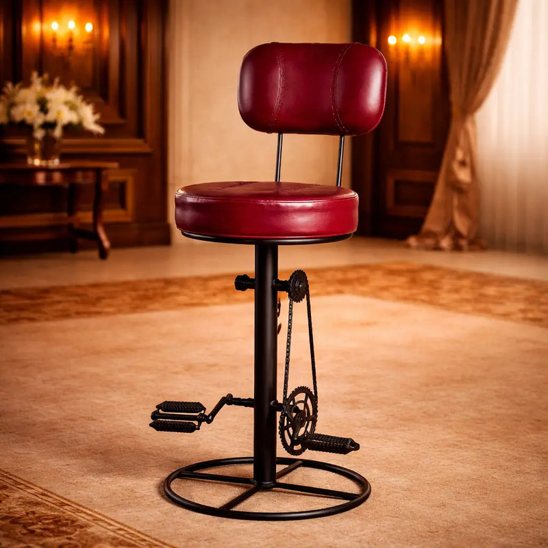 contemporary-rich-grey-velvet-bar-stools-with-matte-black-base