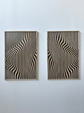 Contemporary Wooden Wall Sculptures with Fluid Lines