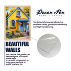Cottage Cafe Bookstore European Street Wall Frame Set of Four