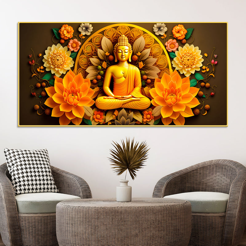 Creative Buddha Canvas Painting for Wall Decoration