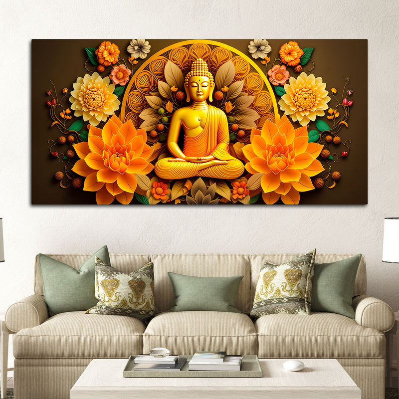 Creative Buddha Canvas Painting for Wall Decoration