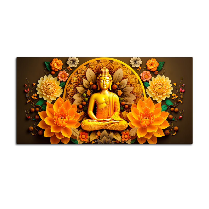 Creative Buddha Canvas Painting for Wall Decoration