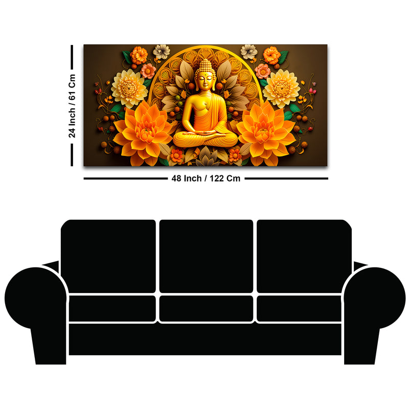 Creative Buddha Canvas Painting for Wall Decoration