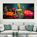 Creative Lord Buddha Wall Painting for Premium Decor