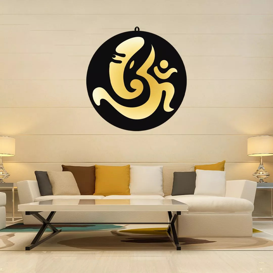 Creative Om Ganesh LED Wall Art Light for Meditation and Wall Decor