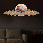Crimson Tree Serenity Premium Crystal Glass Backlit LED Painting