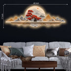 Crimson Tree Serenity Premium Crystal Glass Backlit LED Wall Art