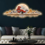 Crimson Tree Serenity Premium Crystal Glass Backlit LED Wall Art