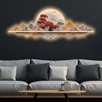 Crimson Tree Serenity Premium Crystal Glass Backlit LED Wall Art