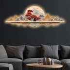 Crimson Tree Serenity Premium Crystal Glass Backlit LED Wall Art