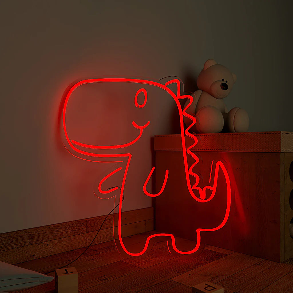 Cute Little Dinosaur Design Neon LED Light