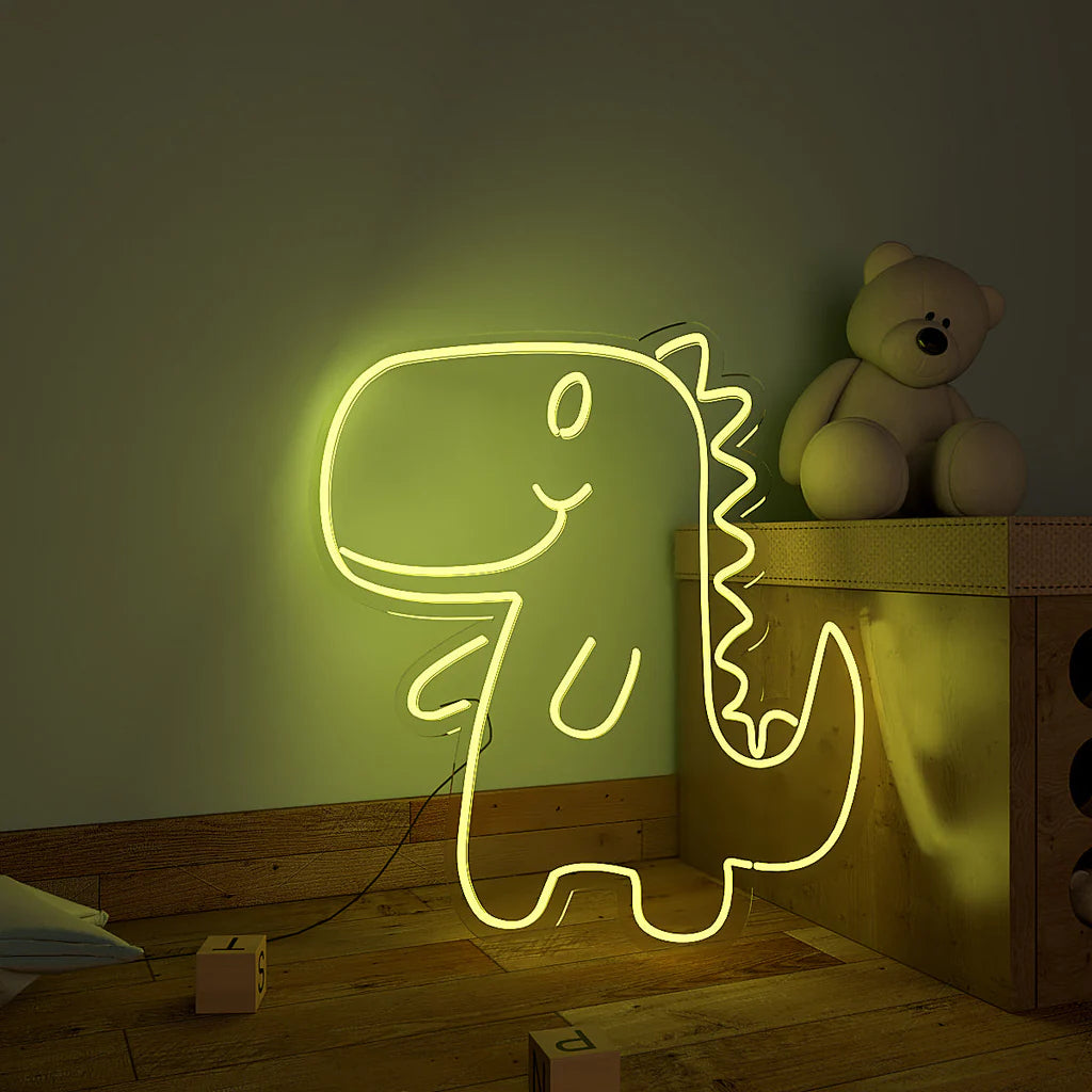 Cute Little Dinosaur Design Neon LED Light