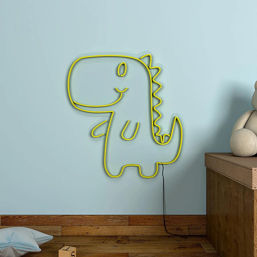 Cute Little Dinosaur Design Neon LED Light