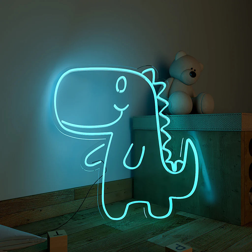 Cute Little Dinosaur Design Neon LED Light