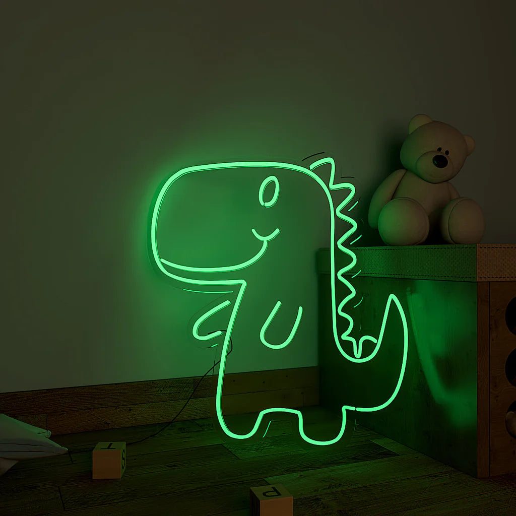 Cute Little Dinosaur Design Neon LED Light