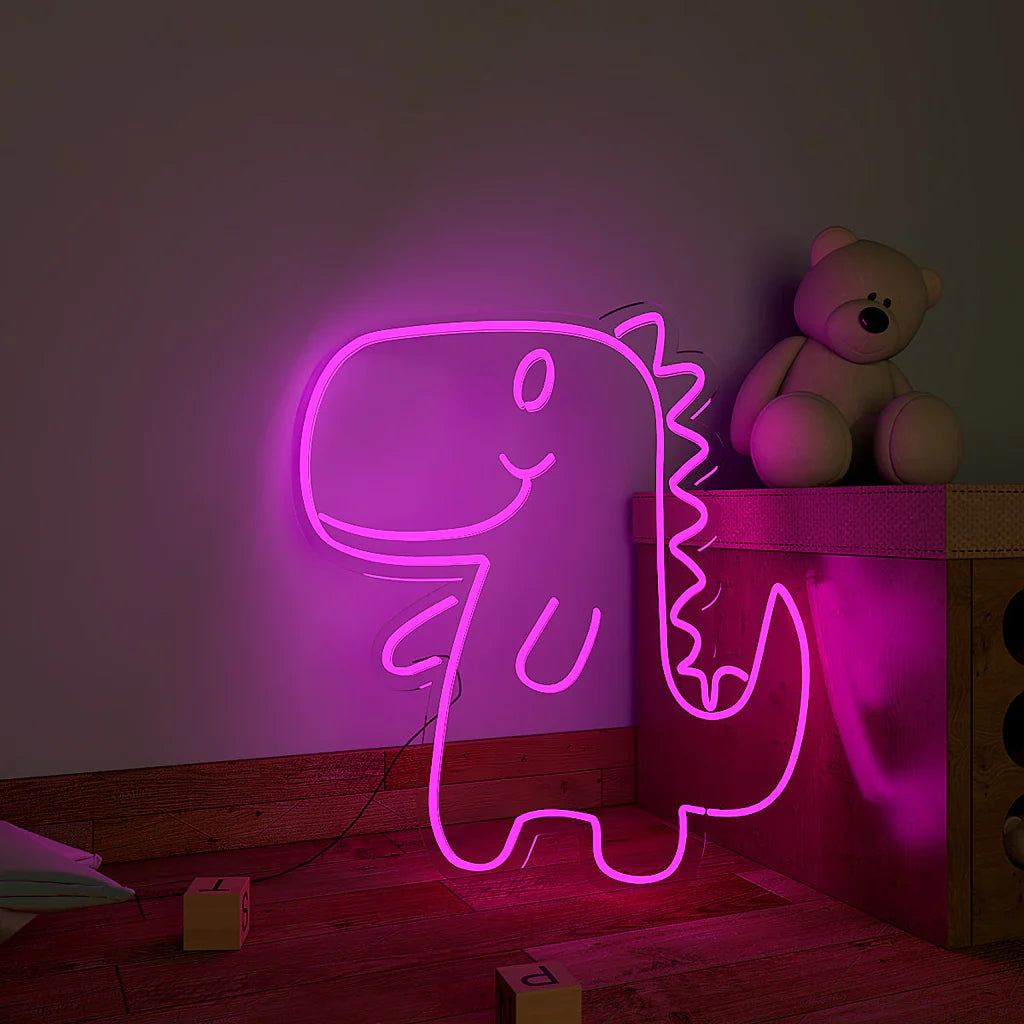 Cute Little Dinosaur Design Neon LED Light