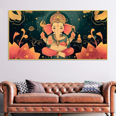 cute-lord-ganesha-modern-illustration-premium-caricature-canvas-wall