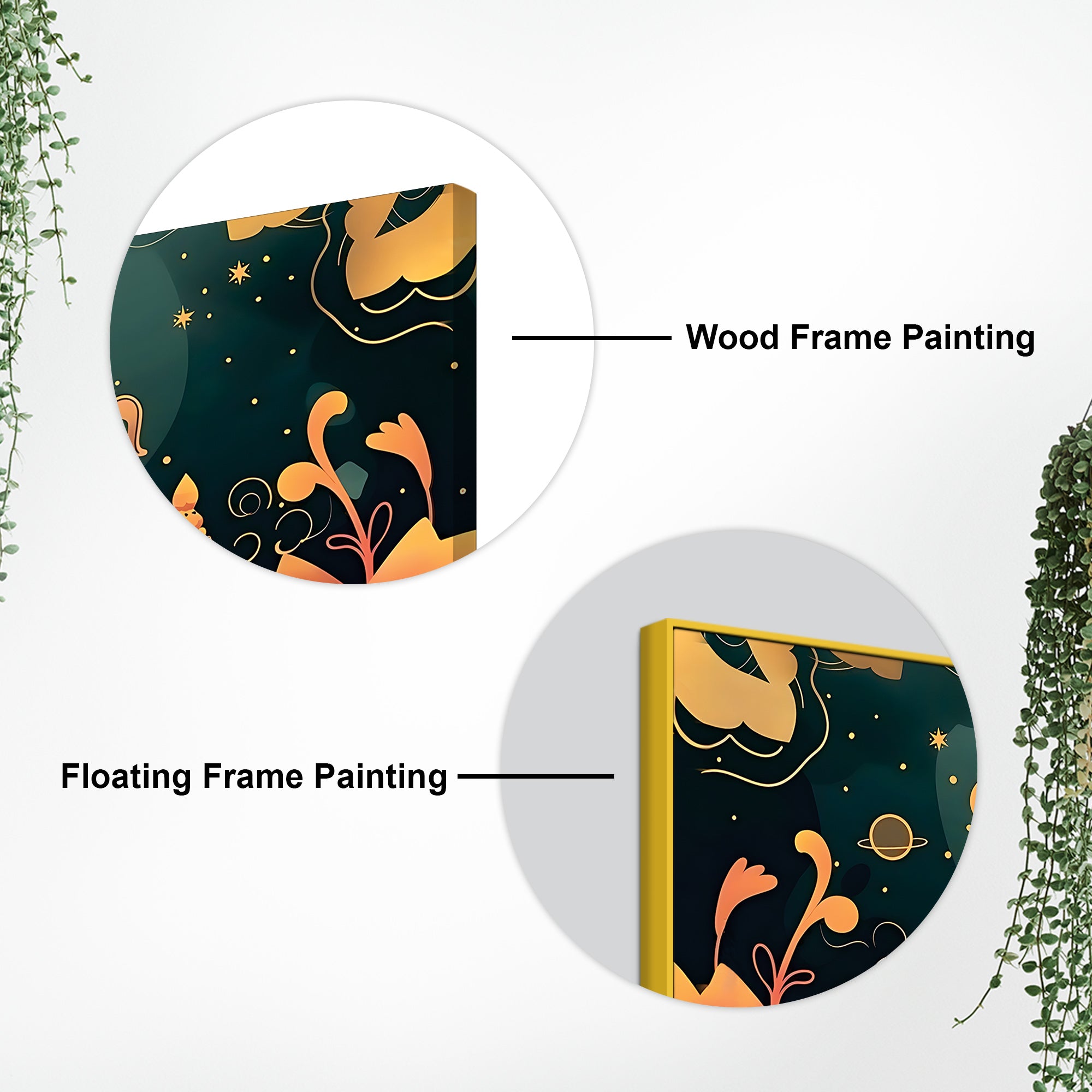 Cute Lord Ganesha modern illustration Premium caricature Canvas Wall Painting for Home & Office Decoration – Modern Spiritual Wall Art