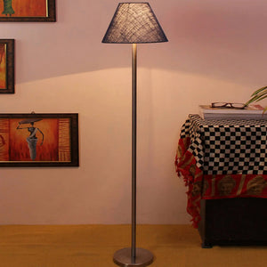 dark-blue-color-decorative-conical-designer-steel-floor-lamp
