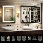 Daylight LED Mirror Cabinet with Touch Sensor and Minimalist Design