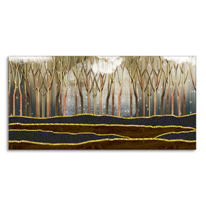 Dead Forest Modern Abstract Art Canvas Wall Painting