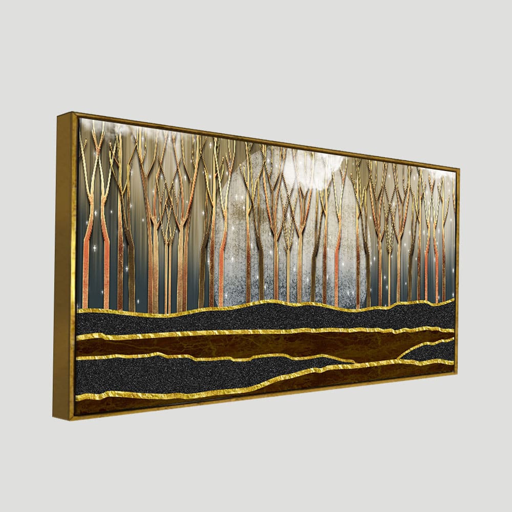 Dead Forest Modern Abstract Art Canvas Wall Painting