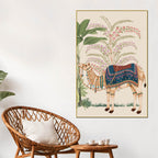 Decorated Rajasthani Camel Canvas Wall Painting | Ethnic Decor