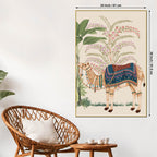 Decorated Rajasthani Camel Canvas Wall Painting | Ethnic Decor