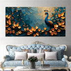 Decorative Abstract Peacock Canvas Wall Art Painting
