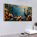 Decorative Abstract Peacock Canvas Wall Art Painting