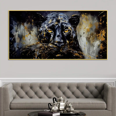 decorative-black-panther-canvas-painting-for-home-decor