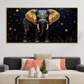 Decorative Blue Elephant Canvas Wall Art Painting