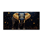 Decorative Blue Elephant Canvas Wall Art Painting