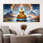 Decorative Buddha Canvas Painting for Living Room Wall