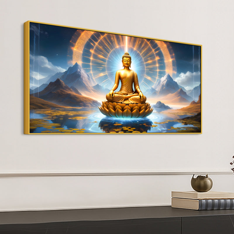 Decorative Buddha Canvas Painting for Living Room Wall