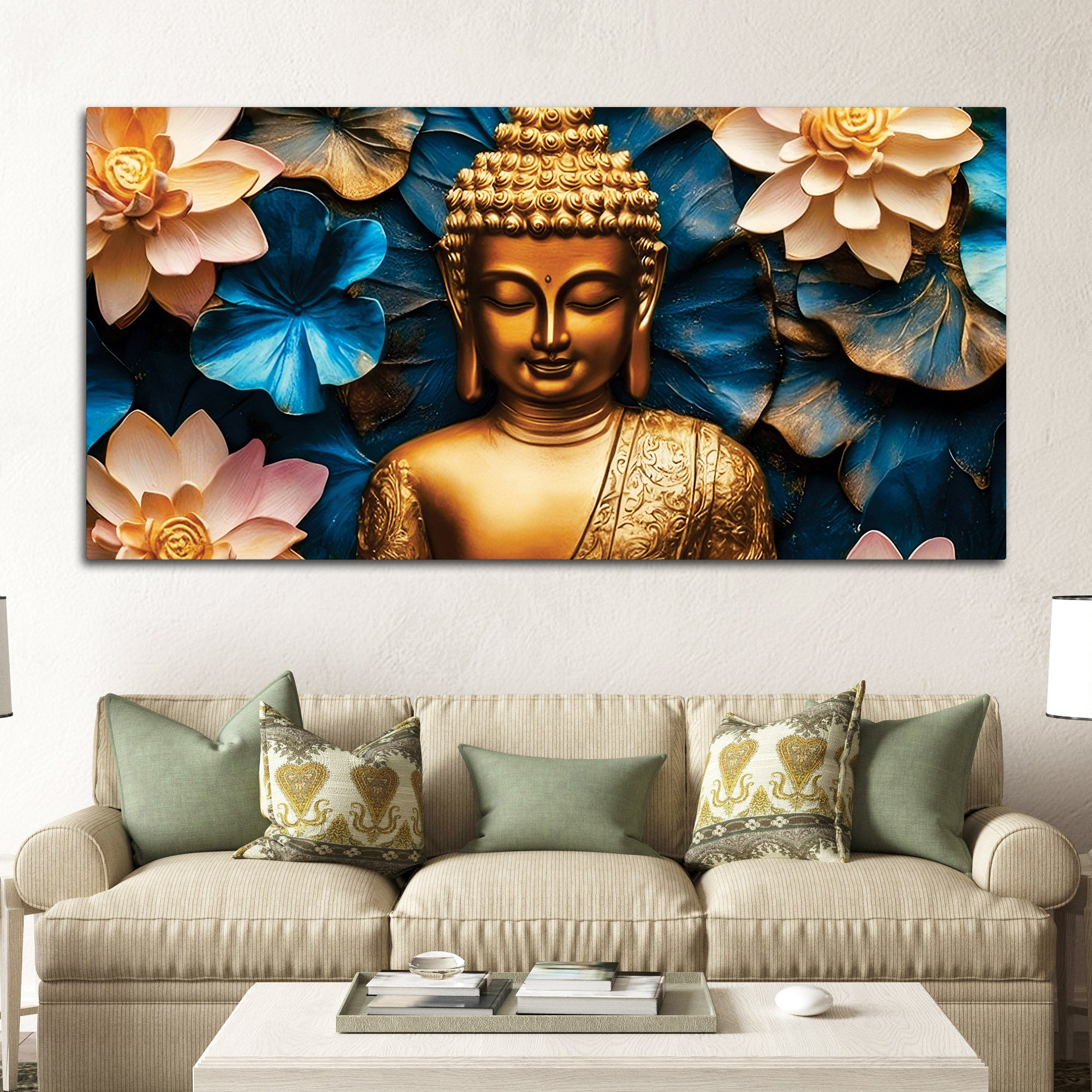 Decorative Buddha Canvas Painting for Walls