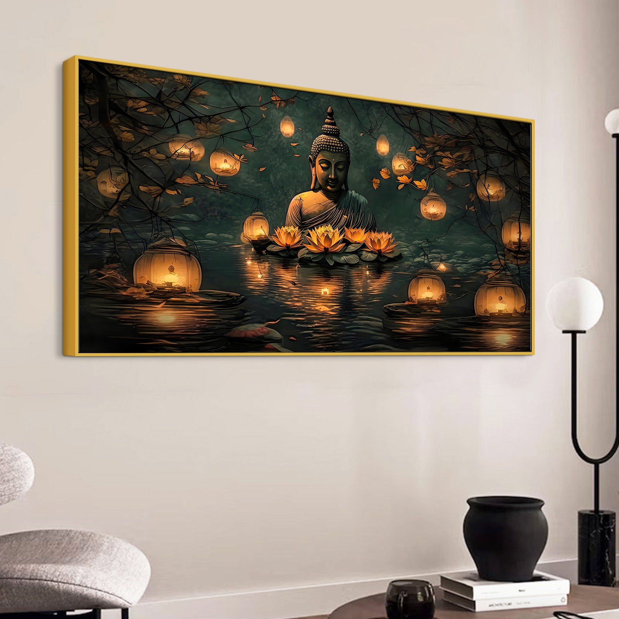 Decorative Buddha Canvas Wall Painting