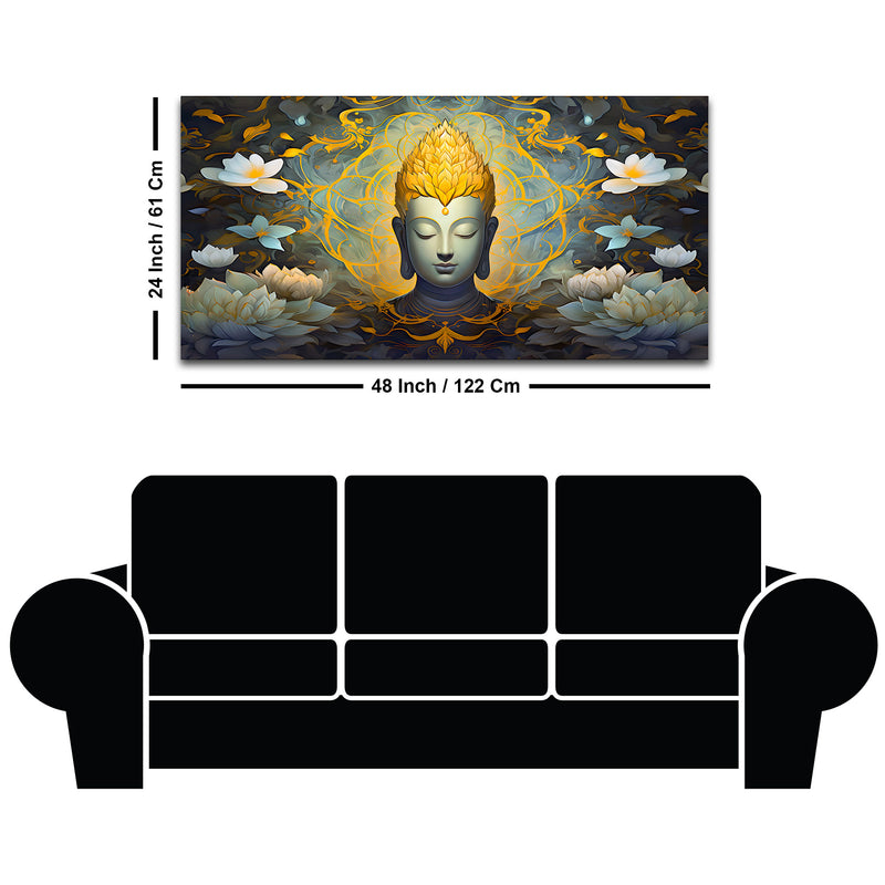 Decorative Buddha Wall Canvas for Home Décor