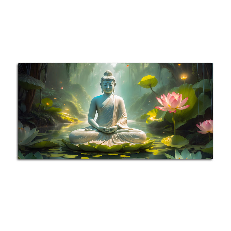 Decorative Buddha Wall Décor Painting for Living Room & Bedroom