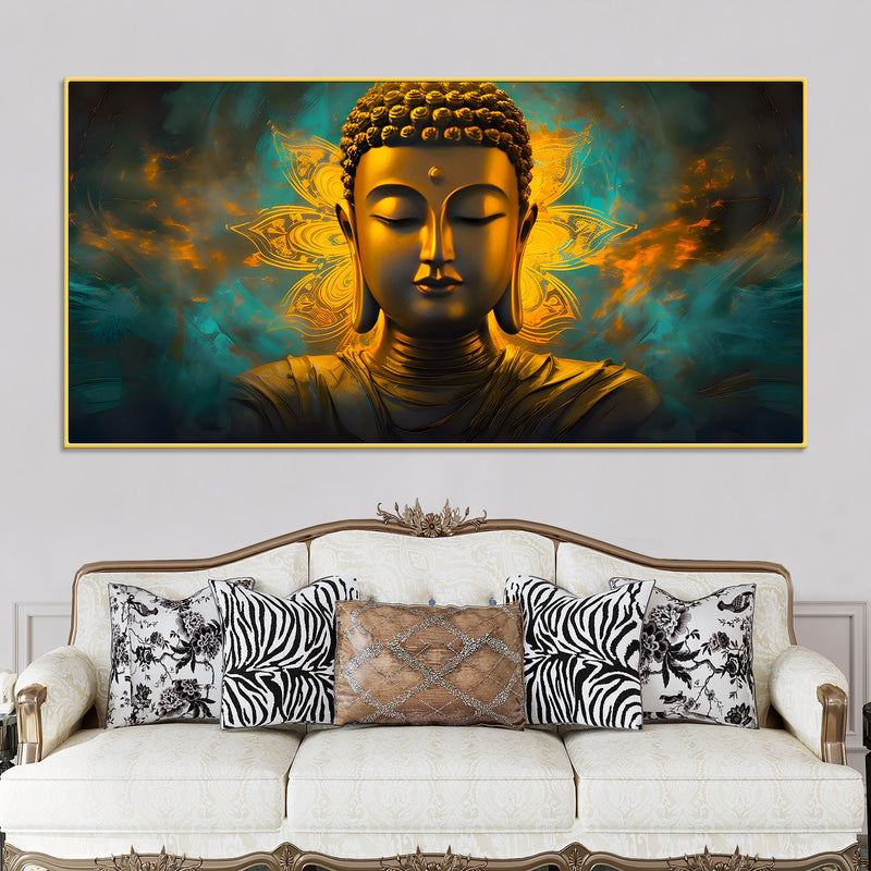 Decorative Buddha Wall Painting for Elegant Spaces