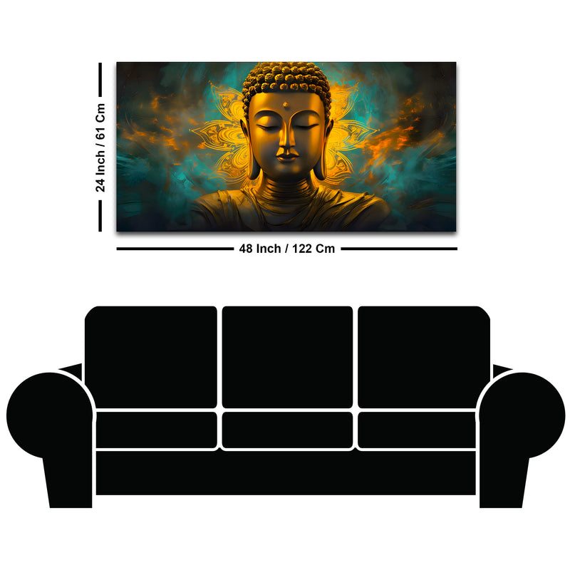 Decorative Buddha Wall Painting for Elegant Spaces