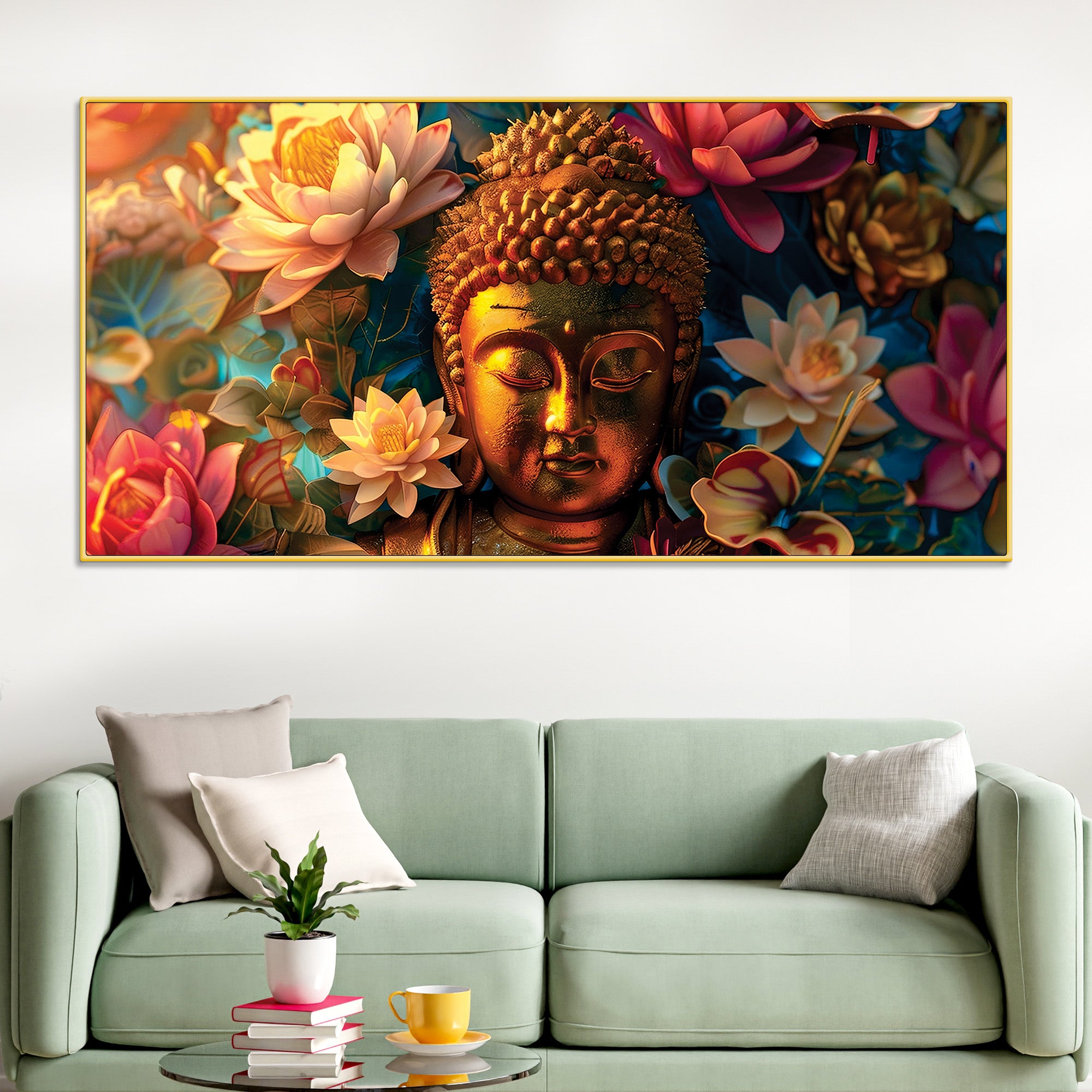 decorative-buddha-wall-painting-for-interior-decor