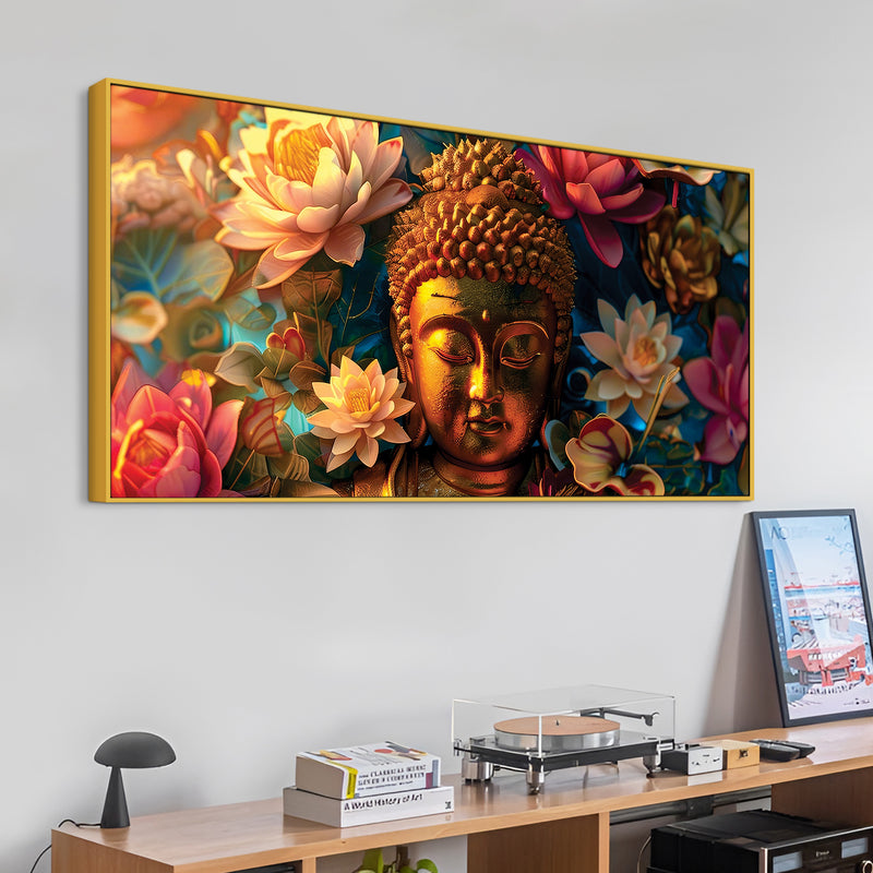 Decorative Buddha Wall Painting for Interior Decor