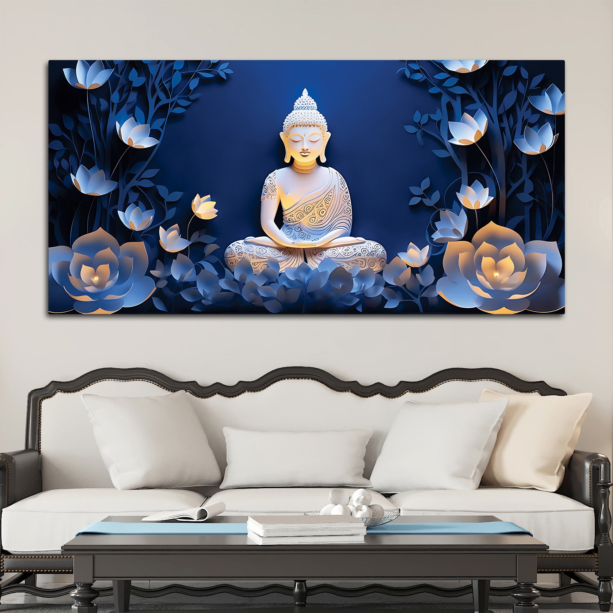 Decorative Buddha Wall Painting for Living Room Decor