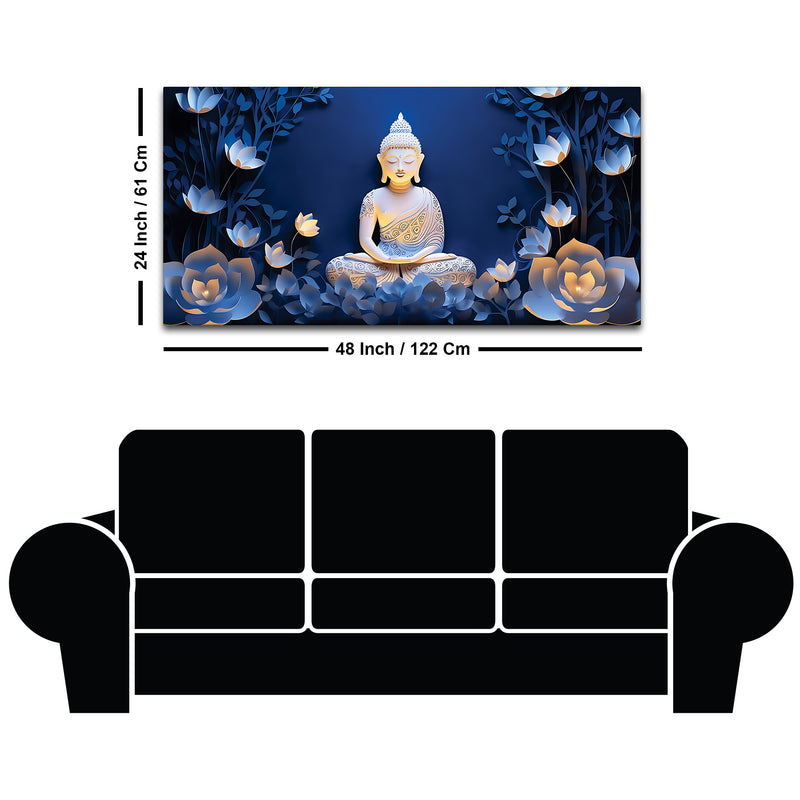 Decorative Buddha Wall Painting for Living Room Decor