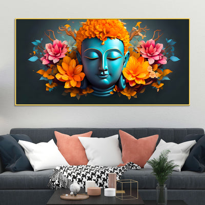 decorative-buddha-wall-painting-on-canvas-for-modern-home