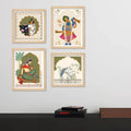 Decorative Cultural Wall Art Frame Set of 4